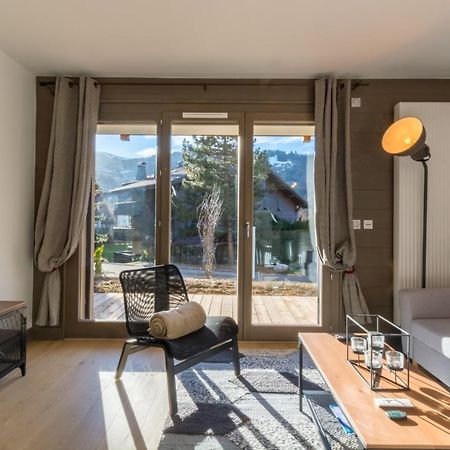 2 pièces vue domaine skiable proche arrêt navette - Chalet Perrette Apartamento Saint-Gervais-les-Bains Exterior foto