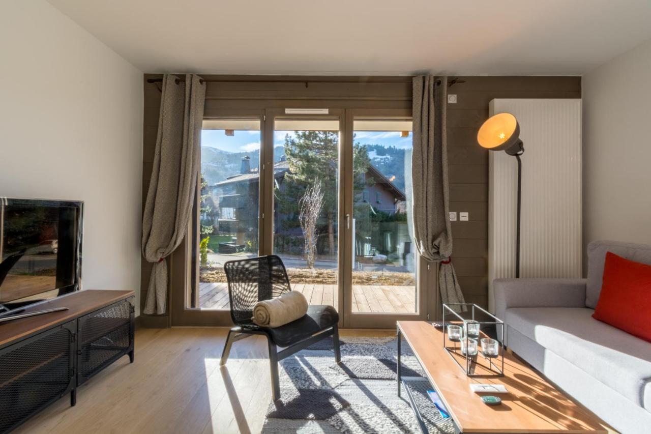 2 pièces vue domaine skiable proche arrêt navette - Chalet Perrette Apartamento Saint-Gervais-les-Bains Exterior foto